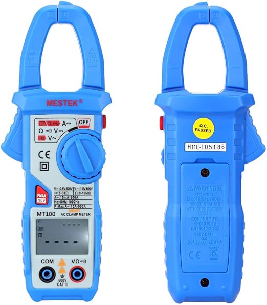 Amazon Co Jp Mestek Mt100 フルオートマチック デジタル クランプ メーター マルチメーター 電圧電流抵抗 Ncv 測定 Pmax 電流キャプチャ 家電 カメラ