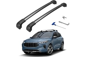HmmtyRack Car Roof Rack Cross Bars Compatible with Ford Escape 2020-2024 with Lock,Aluminum Anti-Rust Crossbars for Rooftop Cargo Carrier Luggage Kayak Canoe Bike Snowboard