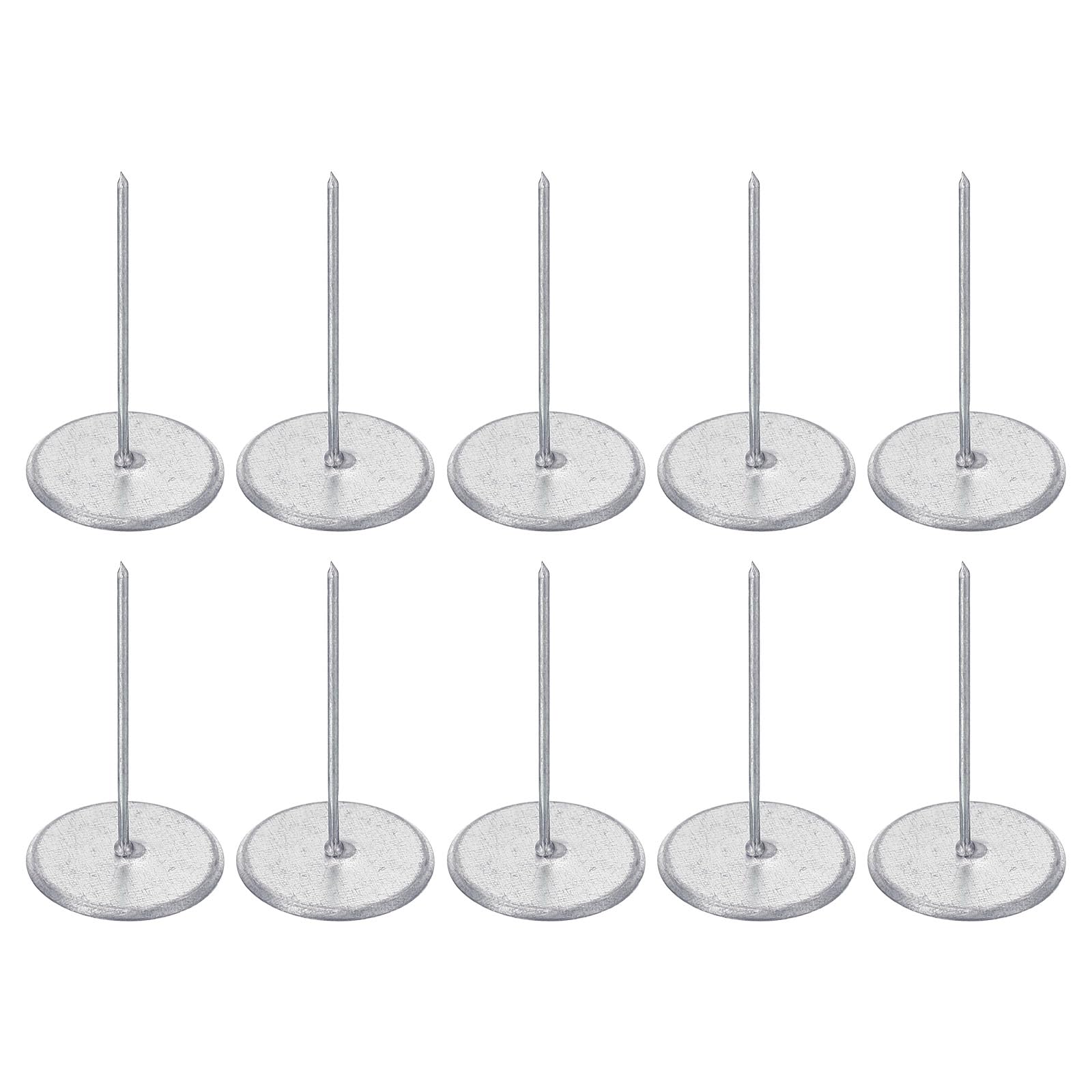 PATIKIL 2 Inch Flat Head Thumb Tack, 300 Pack Thermal Cup Head Weld Pins Insulation Fasteners for Fixing Glass Wool Foam Boards to Wall or Ceiling