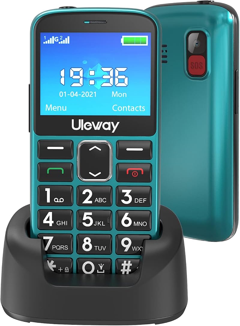 uleway Big Button Mobile Phone for Elderly Dual Sim HAC SOS Emergency