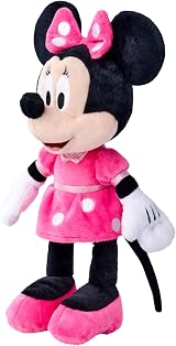 Disney Simba Minnie Mouse Official Cuddly Toy 25cm Pink White view 3