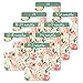 8 Double Sided Floral Baby Closet Organizer for Girl, Newborn Nursery Wardrobe Divider Hangers to Arrange Clothes with Separator by Size or Age, Baby Shower & Registry Gifts