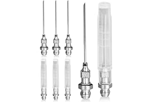 8 Pcs Bearing Grease Injector Needle, 6 cm Mini Grease Gun Needle Tip Wheel Bearing Grease Packer, Grease Gun Kit for Injecti