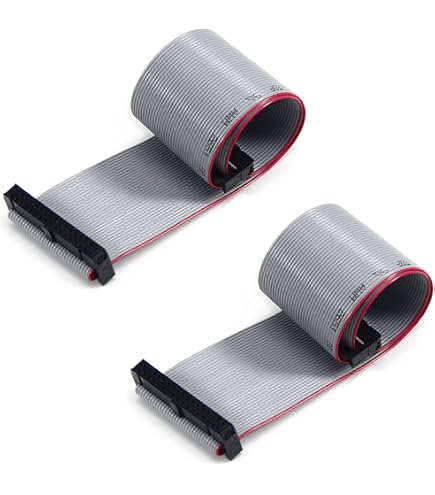 34-pin IDC Ribbon Cable TA-VIGOR 2pcs FC34P 34-Pin IDC Flat Ribbon ...