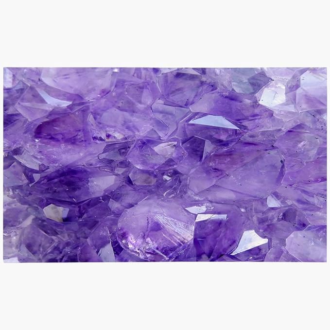 Felpudo Estera de puerta Gema de amatista natural Púrpura Naturaleza