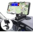 Dashboard Car Phone Holder Mount 360 Degree Rotation, CLZWiiN Car Clip Mount Stand Suitable for 4 to 7 inch Smartphones, Univ