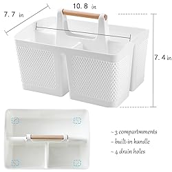 rejomiik Portable Shower Caddy Basket Plastic