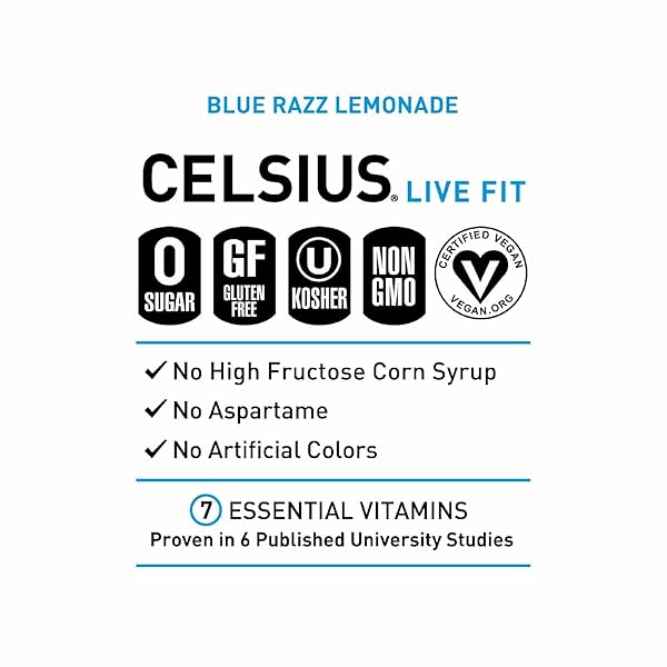 CELSIUS FIZZ FREE BLUE RAZZ LEMONADE 12OZ