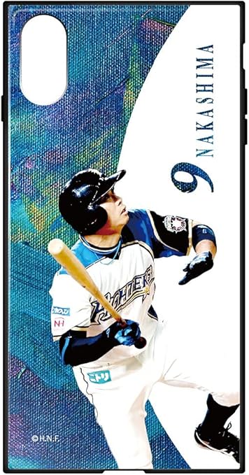 Amazon ガラスハイブリッドケース Iphonexsmax ケース 背面カバー かっこいい おしゃれ クール 北海道日本ハムファイターズ プロ野球 選手 3132 C 中島 卓也 アイフォンxsmax アイフォンテンエスマックス ケース バンパー 衝撃吸収 硬度 9h 強化ガラス スマホケース