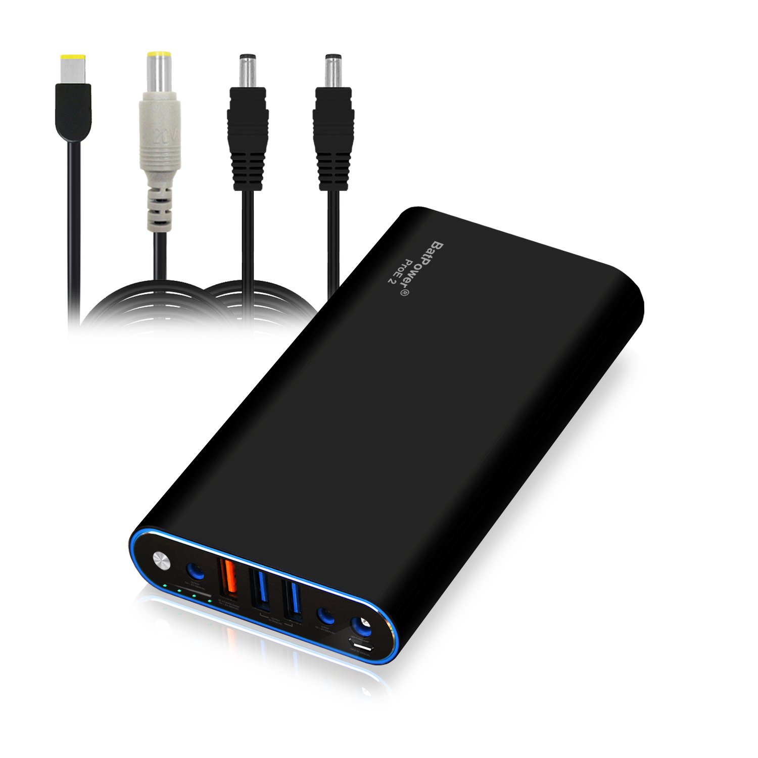 Photo 1 of BatPower EX7L 98Wh Laptop Power Bank Compatible with Lenovo ThinkPad Carbon Ultrabook IdeaPad Helix Flex Yoga Laptop Notebook External Battery Portable Charger USB QC Quick Charge Tablet Smartphone