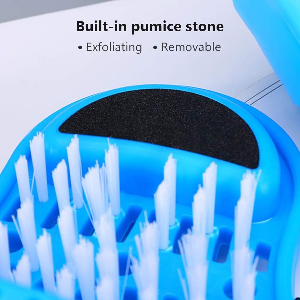meidong Foot Scrubber Massager Scrub Cleaner Dead Skin Exfoliator Callus Remover for Shower Floor with Pumice Stone and Suction Cups: Health & Personal Care