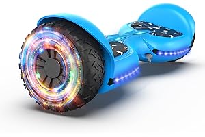TOMOLOO Upgrated Hoverboards Q3X All Terrain Hoverboard with Colorful LED Lights, Self Balancing Scooter Off Road Hoverboards for Kids ages 6-12 and Adults Gift with Bluetooth Speakers