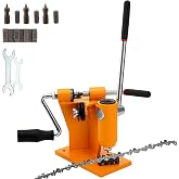 2-in-1 Chainsaw Chain Breaker and Spinner Chain Breaker and Rivet Spinner | Benchtop Chainsaw Chain Repair Tool with 3 Quenching Drill Bits, 3 Anvils, and 2 Hex Wrenches