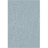 Sizzix 2D Embossing Folder, Large/A5, Vault Cobweb by Tim Holtz, 1 Piece