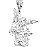 925 Sterling Silver Catholic Charm Saint Michael The Archangel Pendant