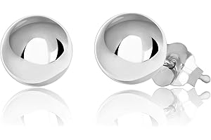 Honolulu Jewelry Company 14K Real Gold Polished Round Ball Stud Earrings, 2mm - 10mm