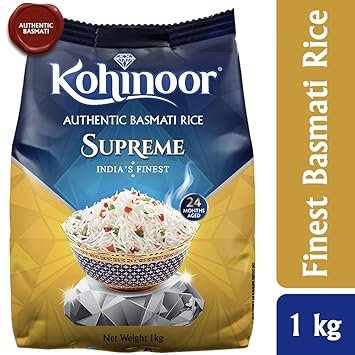 Kohinoor Supreme Authentic Basmati Rice, 1kg