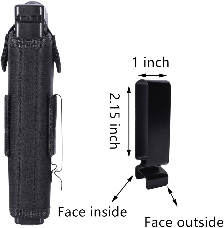 Anjilu 2 PC Universal Concealed Carry Holster, Inside or Outside The Waistband for Right and Left Hand Draw, Holster for Subcompact to Large Handguns, Black : Sports & Outdoors