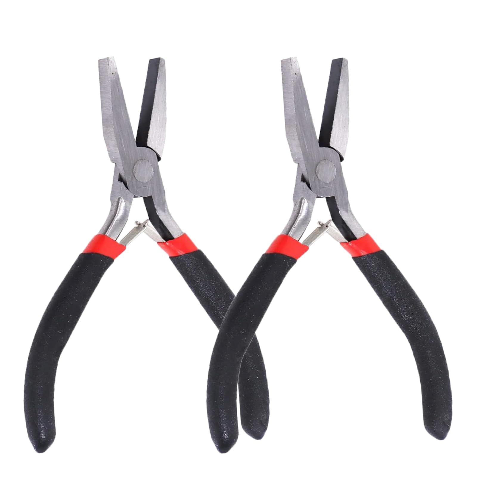 Photo 1 of 2 Pack Flat Nose Pliers Smooth Jaw Plier for Jewelry Making Wire Bending, 5 Inch