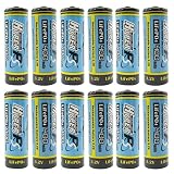 (12-Pack) HyperPS 3.2V LiFePo4 14430 (14 x 43mm) 400mAh Rechargeable Battery for Solar Panel Light, Tooth Brush, Shaver, Flashlight