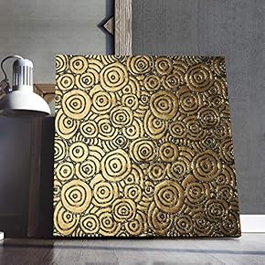 Gold Abstract Painting Artwork for Home Framed Quality Creation Charming Handicraft