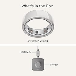 Oura Ring 4 Ceramic - Cloud - Size 5 - Size Before