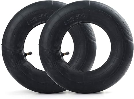 Lotfancy 4 10 3 50 6 Inner Tube 2 Pack For Wheelbarrows Snow Blowers Wagons Carts Hand Trucks Lawn Mowers Tractors And More With Tr87 Bent Metal Valve Amazon In Garden Outdoors