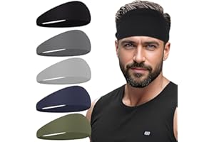 XTREND Sports Headbands for Men,Mens Running Headband Moisture Wicking Workout Headband,Running,Cycling,Basketball,Yoga,Football,Unisex