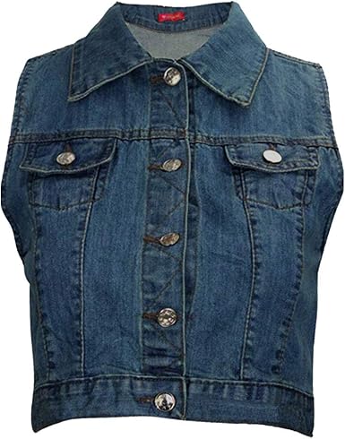 ladies crop denim jacket