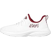 FOCO NFL Womens NFL Team Logo White Athletic Shoes Sneakers