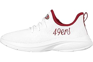 FOCO NFL Womens NFL Team Logo White Athletic Shoes Sneakers