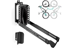 Swivel Bike Rack Wall Mount, Bike Hangers for Garage, Space-Saving Vertical Bike Holder, Holds up to 77 lbs, Bicycle Wall Han