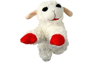 MULTIPET Multi Pet Lamb Chop Dog Toy, 10in [2-Pack], Small, Medium, Large Breeds