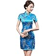 Chinese Style Dress Improves Cheongsam Temperament, Retro Long Silk Printed Daily Banquet Women's Performance Clothing