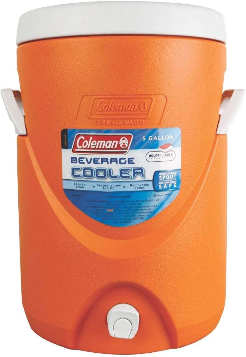 coleman 5 gallon water cooler spigot