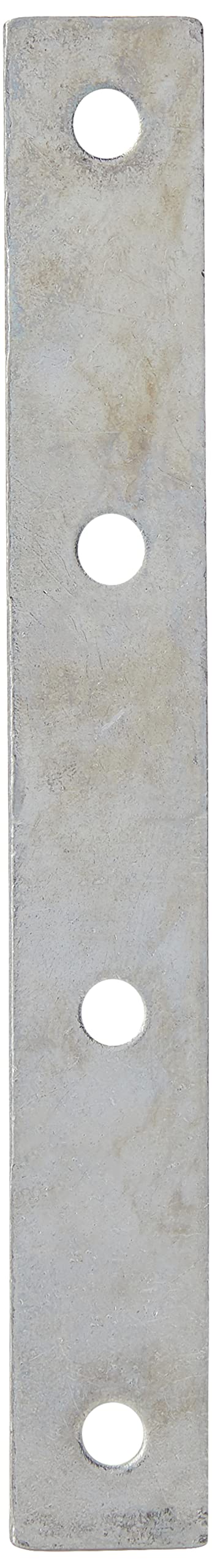 Merriway BH00221 (12 Pcs) Straight Repair Plate Bracket Brace, Zinc Plated 125 mm (5 inch) - Pack of 12 Pieces