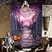 OurWarm 5x7FT Halloween Photo Cloth Backdrop Photography Background for Halloween Party Decorations Studio Photo Props