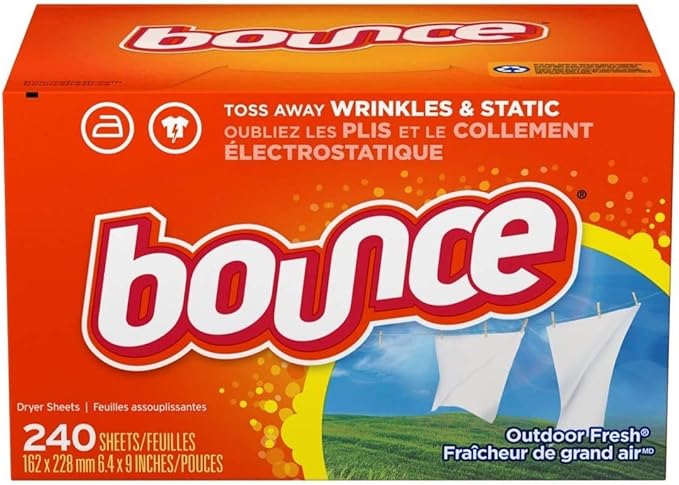 Amazon Com Bounce Dryer Sheets Laundry Fabric Softener Outdoor Fresh Scent 240 Count Health Personal Care