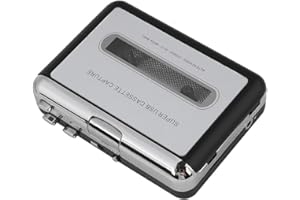 Portable Cassette Player, Tape to MP3 Converter Cassette Tap Player with Earphone, USB Cassette Capture Tape to PC CD Player 