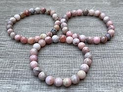 Pink Opal Crystal Bead Bracelet 8mm, Wholesale