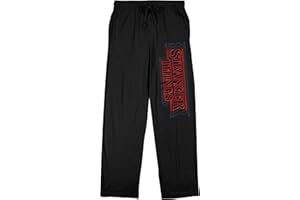 Bioworld Stranger Things Logo Adult Black Sleep Pajama Pants