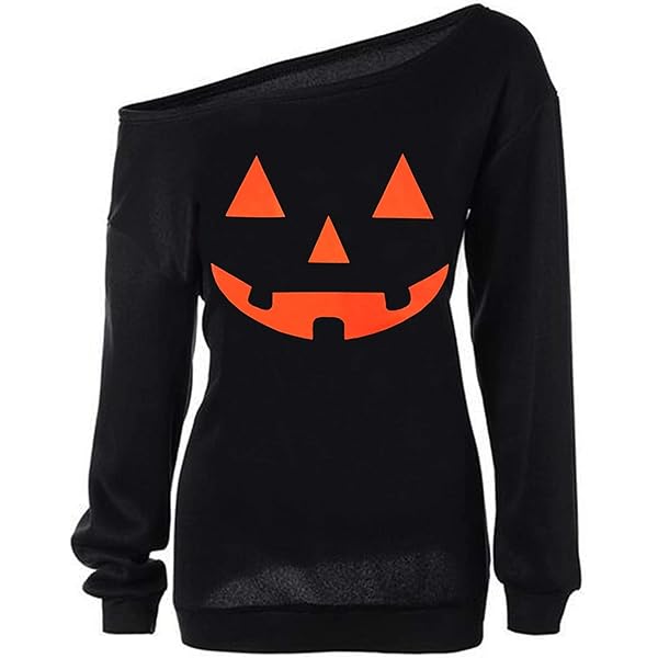 Amazon.com: Dutebare Women Halloween Shirts Pumpkin Off