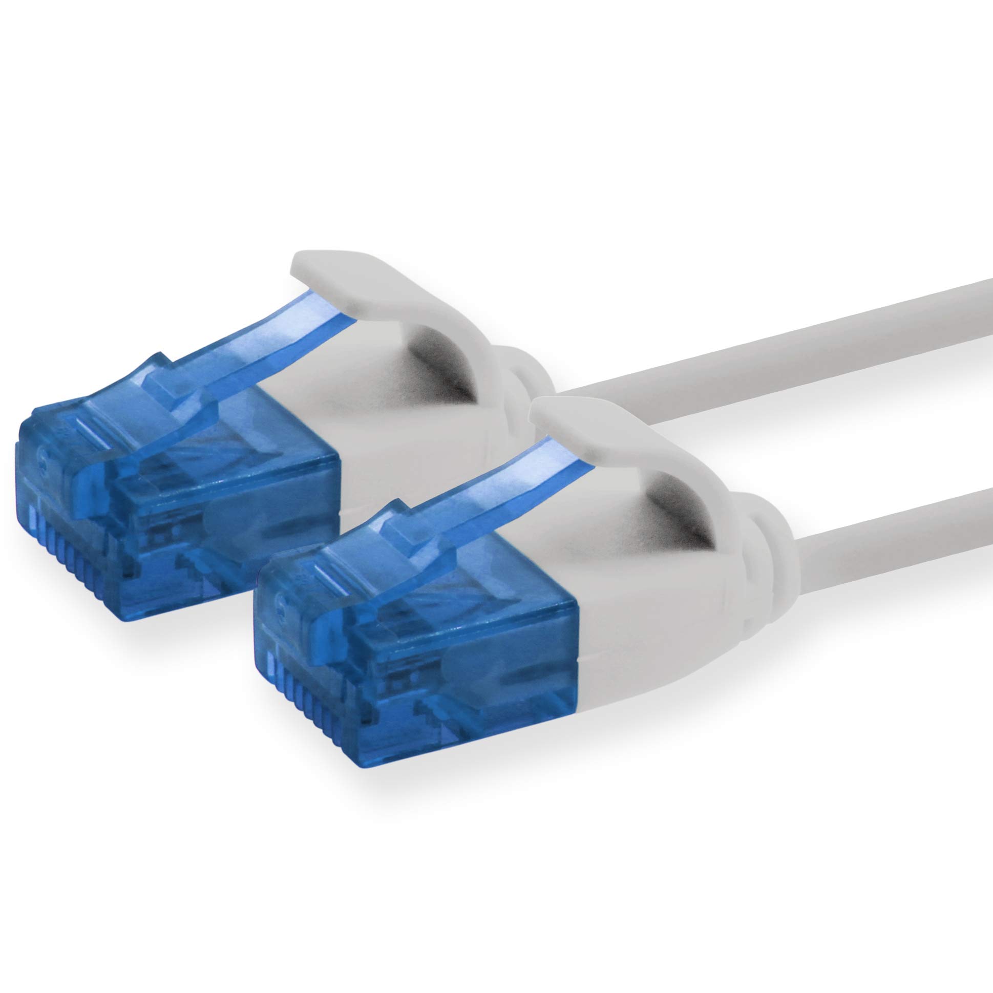 1aTTack.de 659879 Cat6 Cat.6 cable Cat network cable 5m - patch cable slim cable (small diameter - very flexible) 1000 Mbit/s - 1 piece - gray