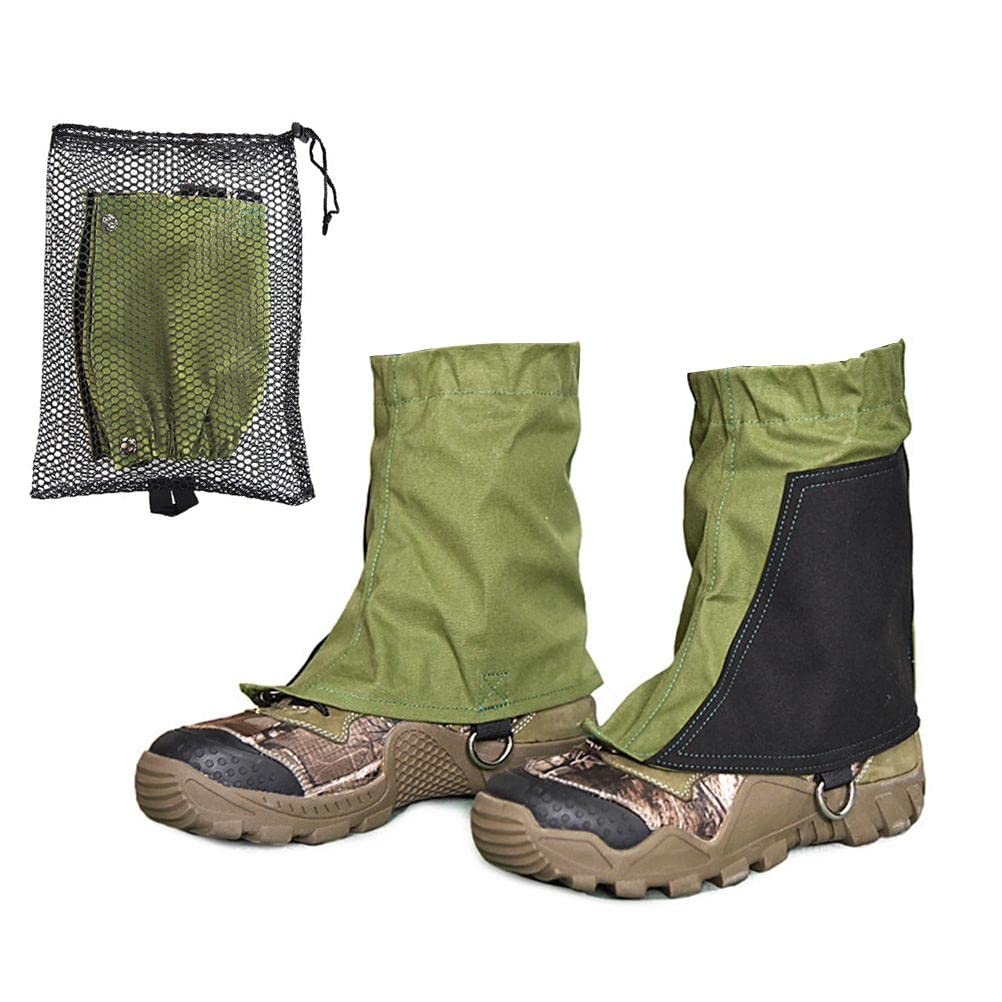 Bozaap Gaiters Low Gators Waterproof Ankle Hiking Gaiters Adjustable Protective Shoe Covers for Women Men Outdoor Walking Climbing Hunting Skiing