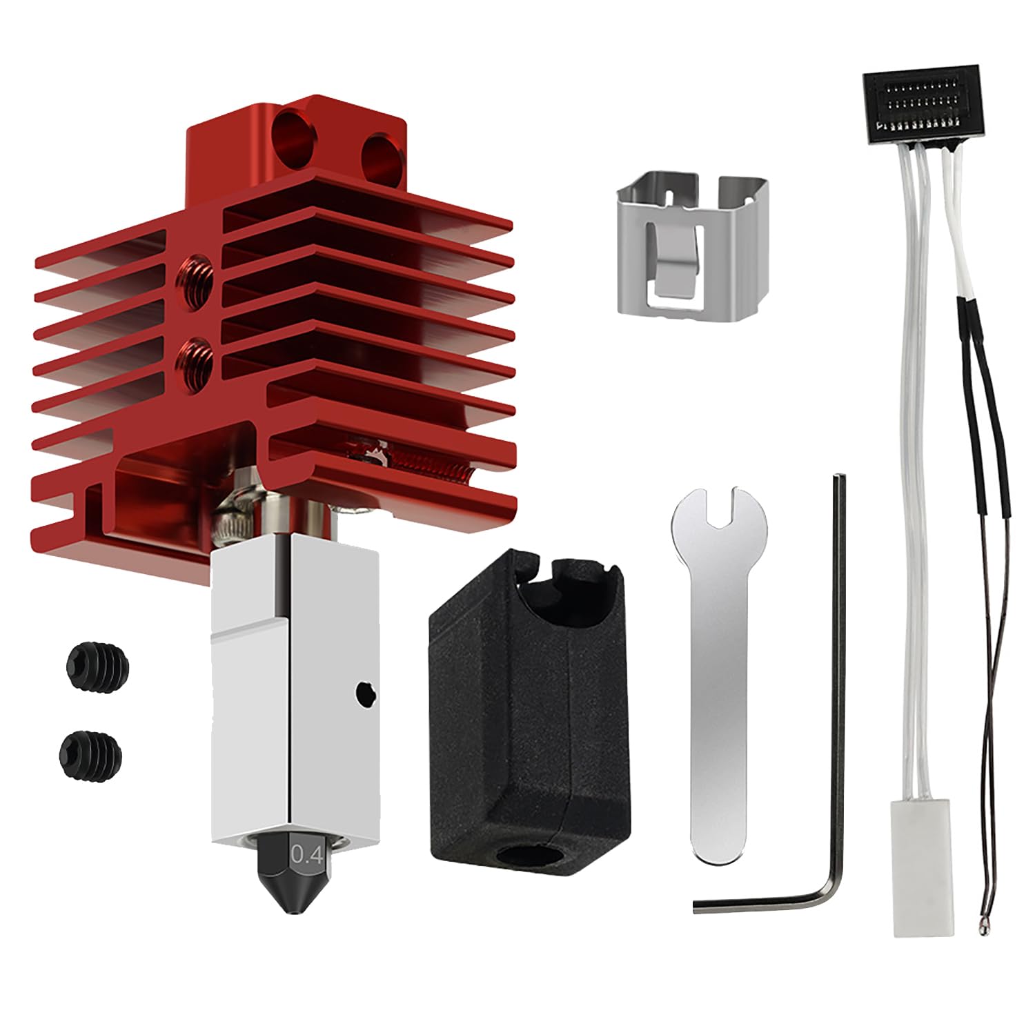 Upgraded P1P/P1S Hotend 3D Printer All Metal Extruder Print Head Kit ...
