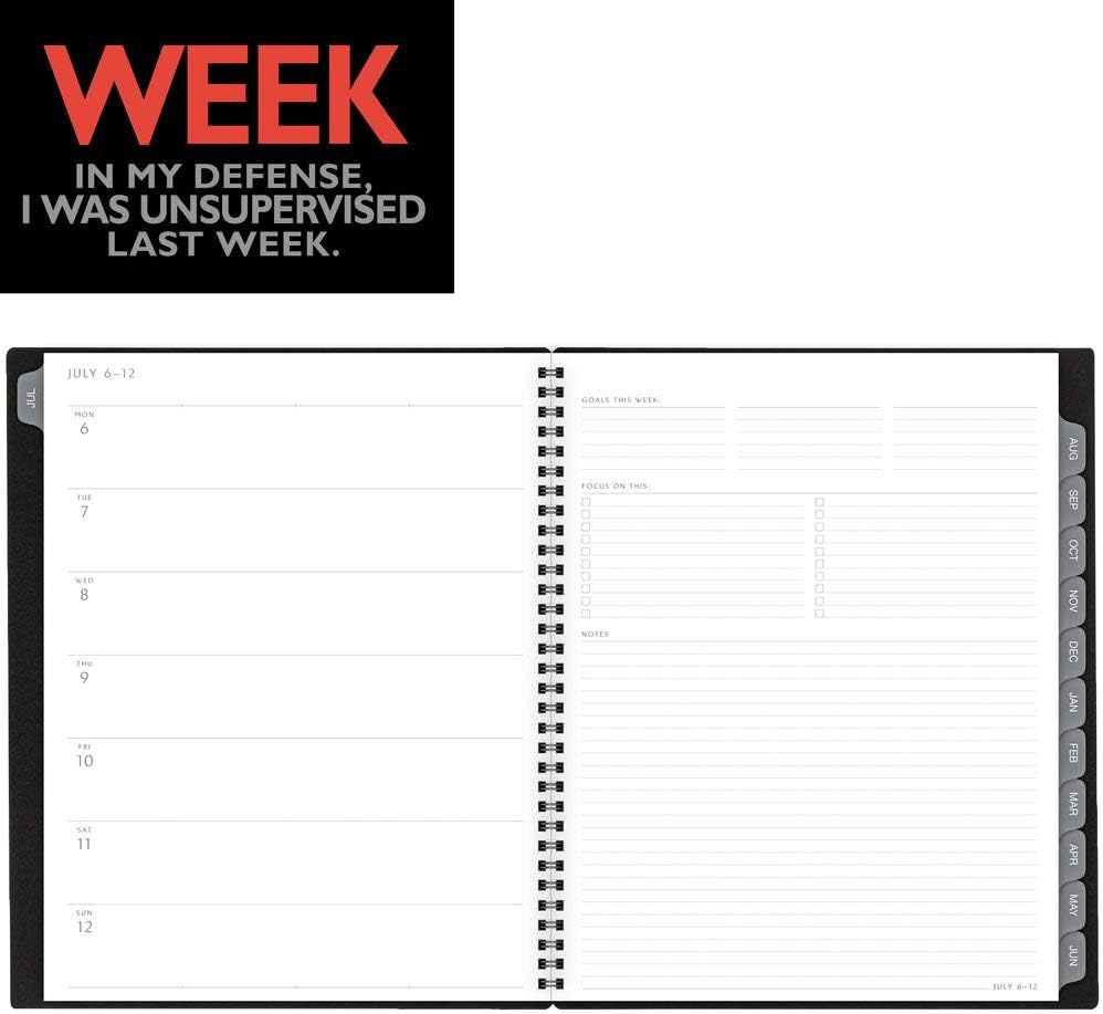 Academic Planner 2020-2021, AT-A-GLANCE Weekly & Monthly Planner, 8-1/2" x 11", Large, Elevation, Black (75959P05), Model: 75959P0521 - Image 4