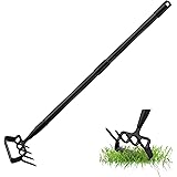 Hoe Garden Tools,72 Inch Long Handle Stirrup Hoe Garden Tools Cultivator for Weeding Gardening,Heavy Duty Metal Garden Hoe Sc