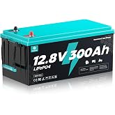 ECOBOSS 12V 300Ah LiFePO4 Battery, 3840Wh Deep Cycle Lithium Battery, 200A BMS, 15000+ Cycles, Low-Temp Cutoff Protection, Li