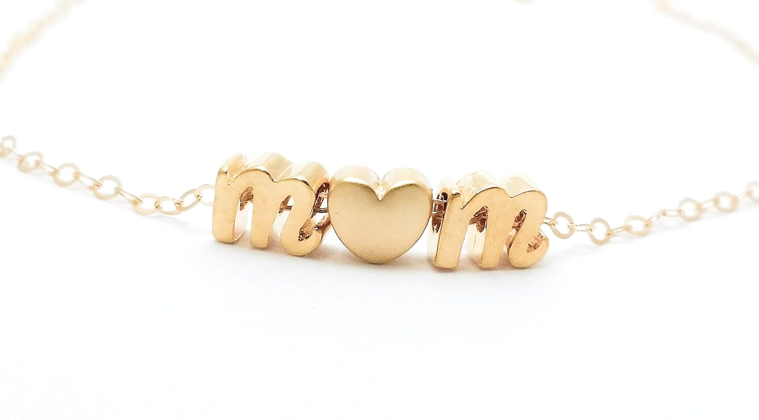14k gold mom necklace