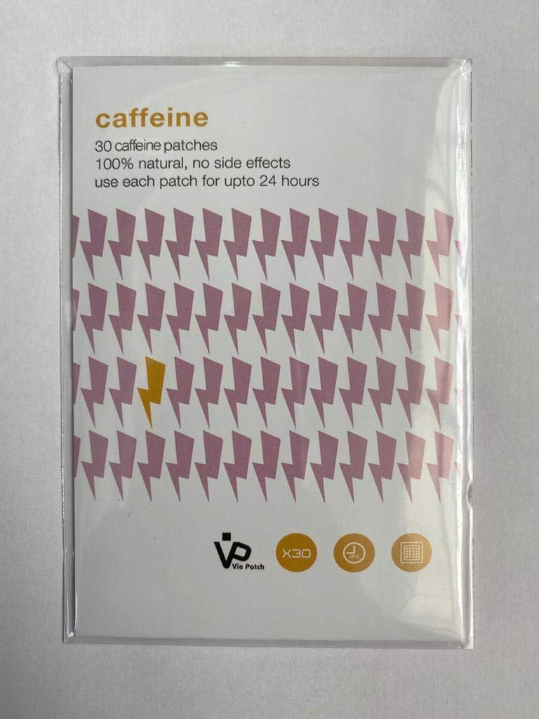 Vie Patch Caffeine Patches Pack of 30, 100% Natural, No Side Effects, use Each Patch Upto 24 Hours